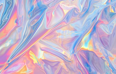 Abstract psychedelic background with swirls of bright pink and blue colors in a wave-like pattern