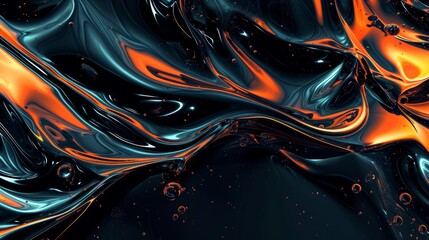 an abstract background design that blends red and yellow with hints of blue, capturing the essence of fire and waves through a dynamic interplay of colors 