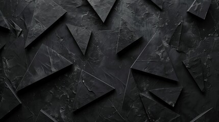 Black and white grunge wood texture background with a subtle geometric arrow pattern