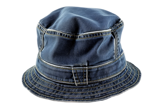 Denim hat, cut out - stock png.
