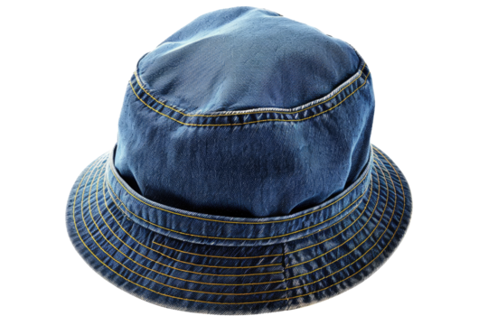 Denim hat, cut out - stock png.