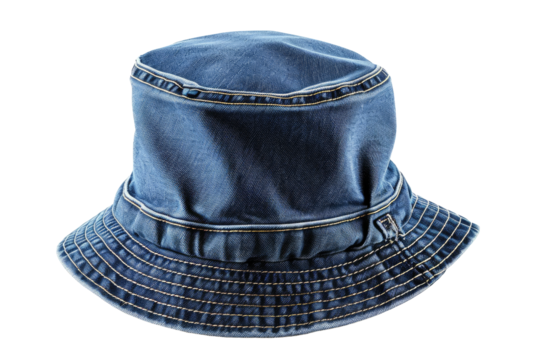 Denim hat, cut out - stock png.