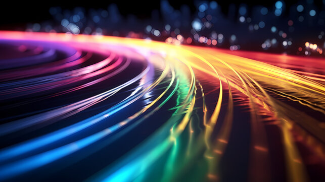 Abstract line art background, technological background