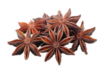 A stack of anise, cut out - stock png.