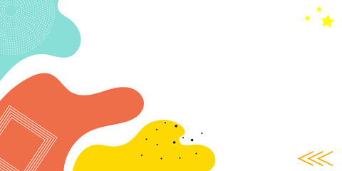 Abstract pop art background with wave pattern,  dotted and zig zag. Vector pattern. Color wave template and presentation design