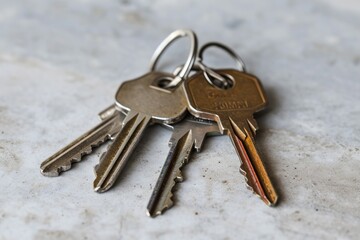 close up of keys ,real estate concept