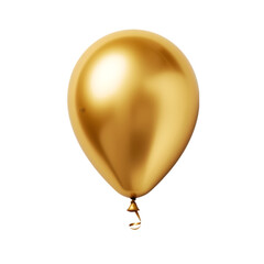 Golden Balloon on transparent background PNG image
