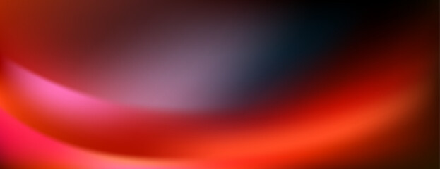 Shiny smooth light lines vector abstract background, futuristic techno template.