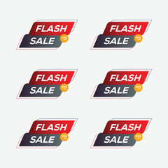 Flash sale banner template design for web or social media, Special offer discount.