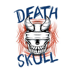 Death Skull T-Shirt Printing Design Apparel