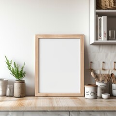 Picture Frame on Kitchen Counter