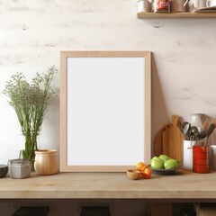 Picture Frame on Wooden Table