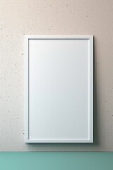 White Square Frame Hanging on Wall