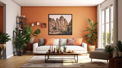 Interior design of living room 