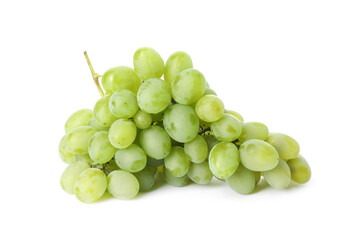 Fresh ripe juicy grapes isolated on white