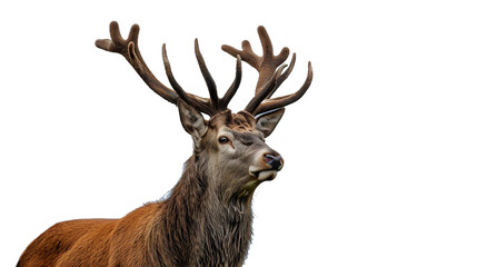 Forest Icon: Close-Up of a Deer Isolated on Transparent Background