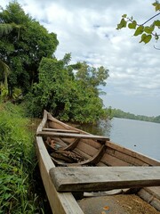 A wooden vehicle used for water transport is usually called a canoe.