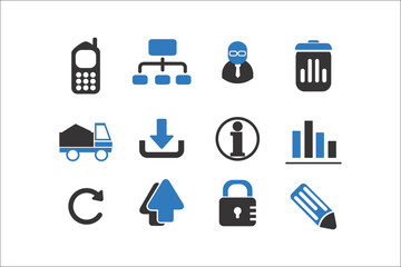 Professional Business Icons Collection for Elegant Designs