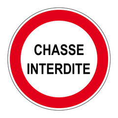 Panneau d'interdiction 