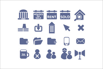 Professional Business Icons Collection for Elegant Designs