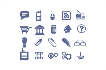 Professional Business Icons Collection for Elegant Designs