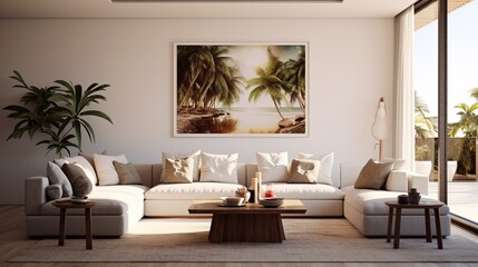 Modern executive living room interior style 