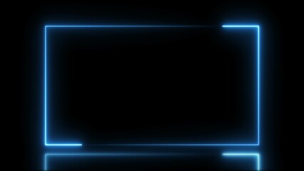 Abstract neon light stripes technology illustration background