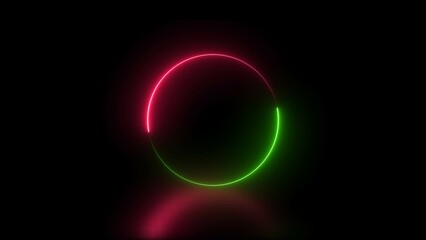 Abstract neon light stripes technology illustration background