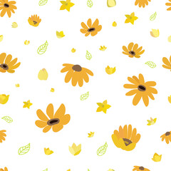 Obraz premium Seamless pattern with floral background. 