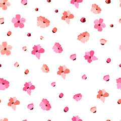 Seamless pattern with floral background.
