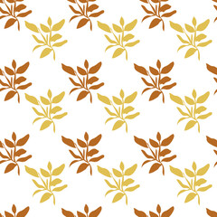 Seamless pattern with leaf background.
