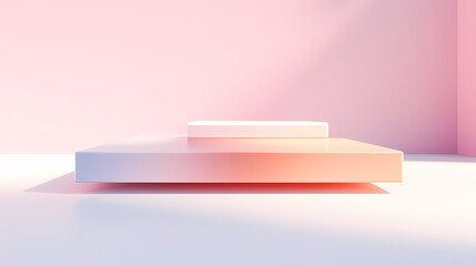 Modern round product advertising podium, booth, stage, product background, promotional event background