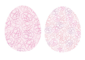 イースターエッグ（フラワー）　easter egg_flower