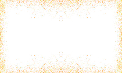 gold glitter rectangle luxury color frame border transparent background