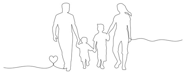 Fototapeta na wymiar illustration of a family