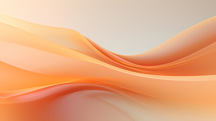 Orange pastel abstract minimalist digital art, copy space for text, advertising or marketing resource