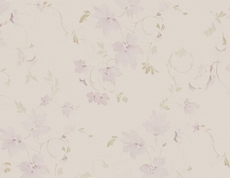 Green and light purple flower paper background