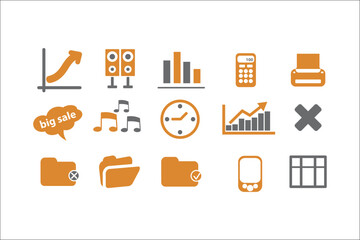 Professional Business Icons Collection for Elegant Designs