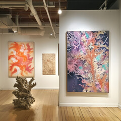 Charming Pastel Coral Art Gallery - Highlighting Masterpieces