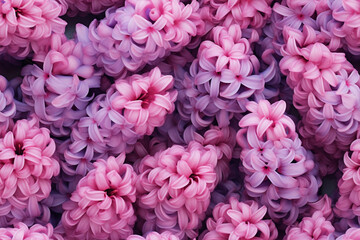 Fototapeta premium hyacinth flowers background wall texture pattern seamless wallpaper