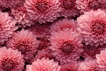 Fototapeta premium pink chrysanthemums background wall texture pattern seamless wallpaper
