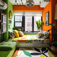 Urban Jungle Den - Trendy City Loft Bedroom Design Revolution