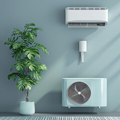 Mint Air Conditioner and Fan System - Cool Comfort in Style