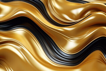 Design illustration abstraction shiny texture smooth wallpaper gold elegant pattern liquid wave luxurious background