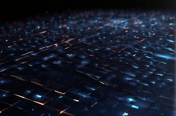 Obraz premium awesome 3d grid rendering electronic technology background