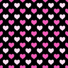 colorful seamless pattern with hearts 