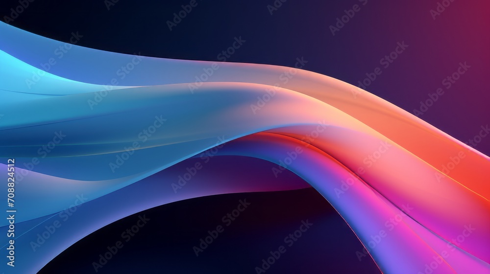 Canvas Prints contemporary gradient flow