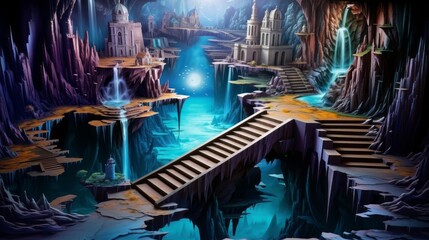 Canvas of creativity and depth 3D scene