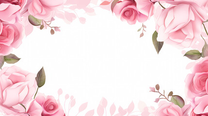 Fototapeta premium Beautiful pink rose bouquet flowers background, symbol of Valentine's Day, wedding, love