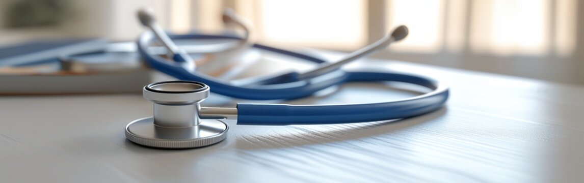 a stethoscope laying on a table